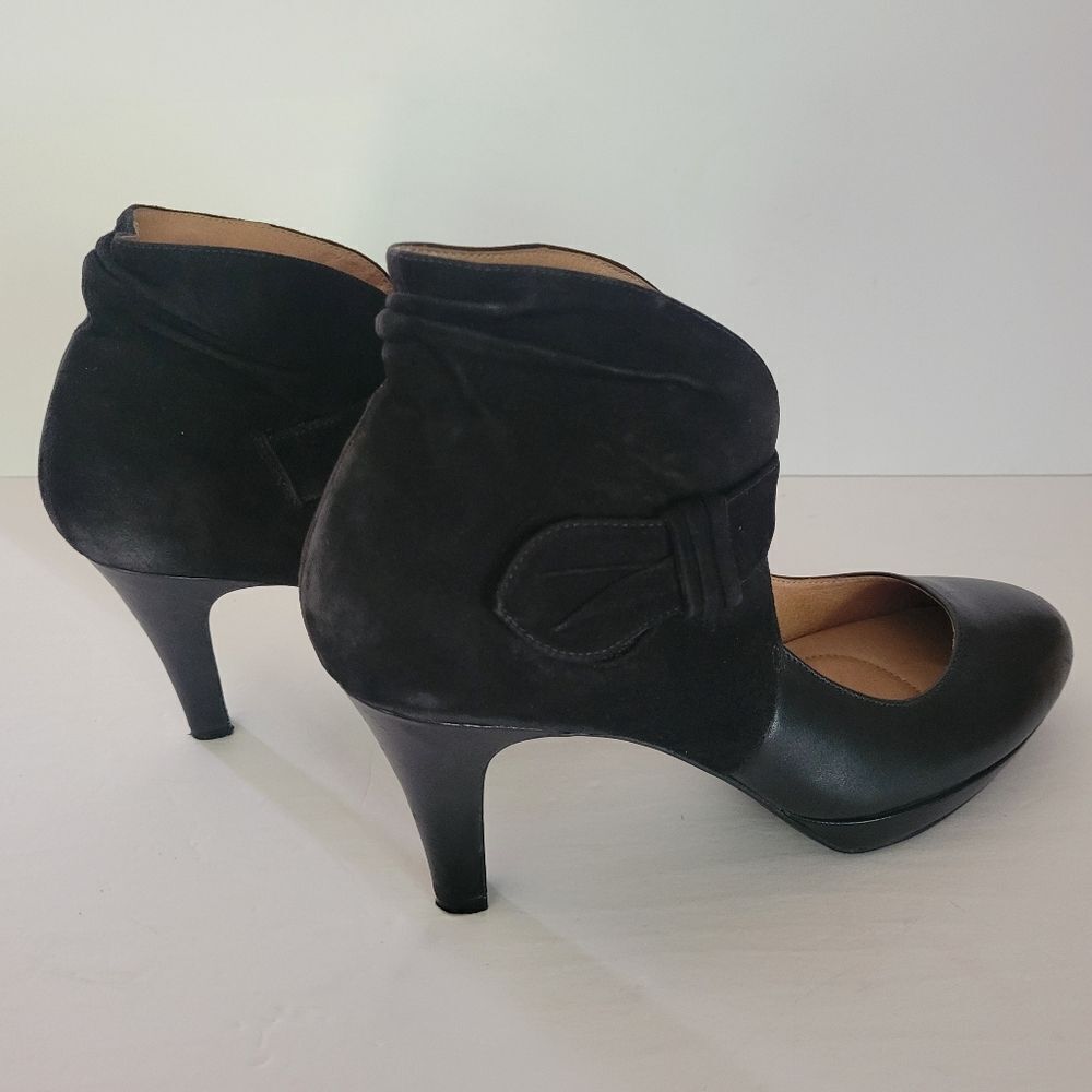Clarks Indigo Black Wessex Cross Heel Shoes - Picture 5 of 15